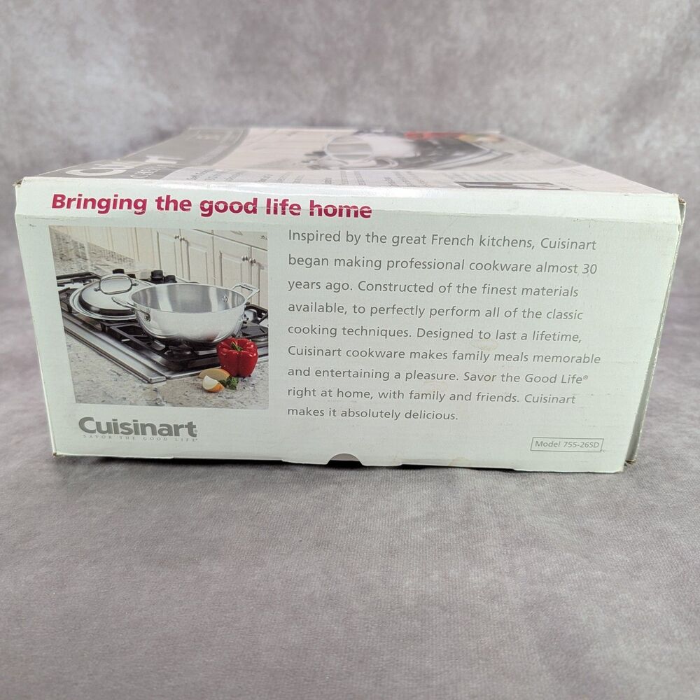 Cuisinart 755-26SD Chef's Classic 5.5 Qt Multi Purpose Pan Stainless Steel New - Picture 4 of 6